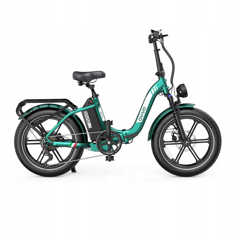Rower elektryczny Ovivo Neo C2 Pro składany zielony 16 cali