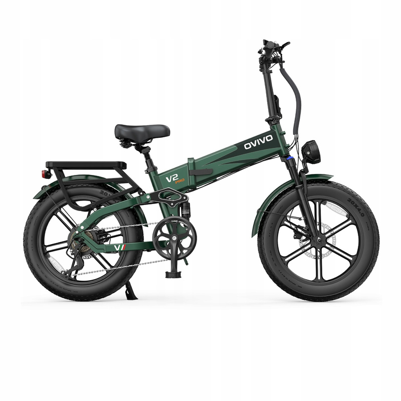 Rower elektryczny Ovivo V2 PRO 2.0 zielony 16 cali aluminium 20"