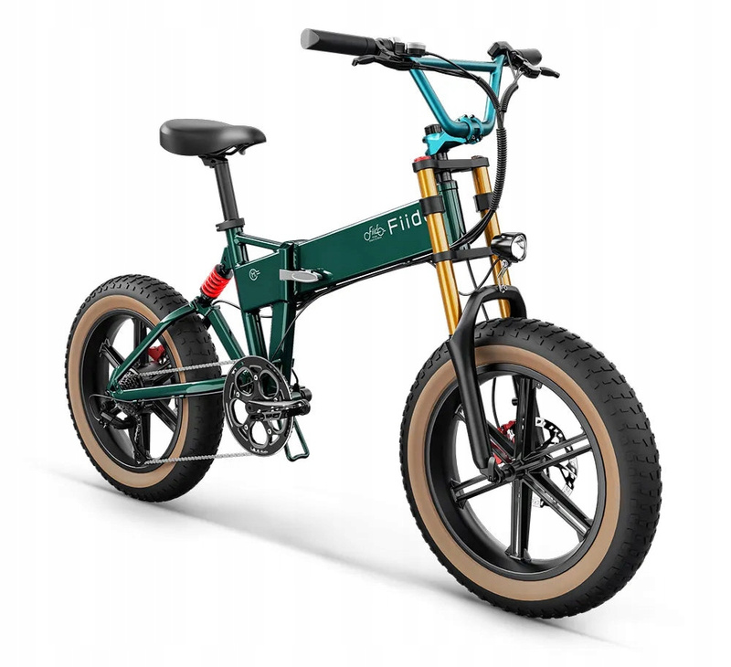 Rower elektryczny FIIDO M1 PRO (20'') E-Bike Fatbike z grubymi oponami składany amortzator