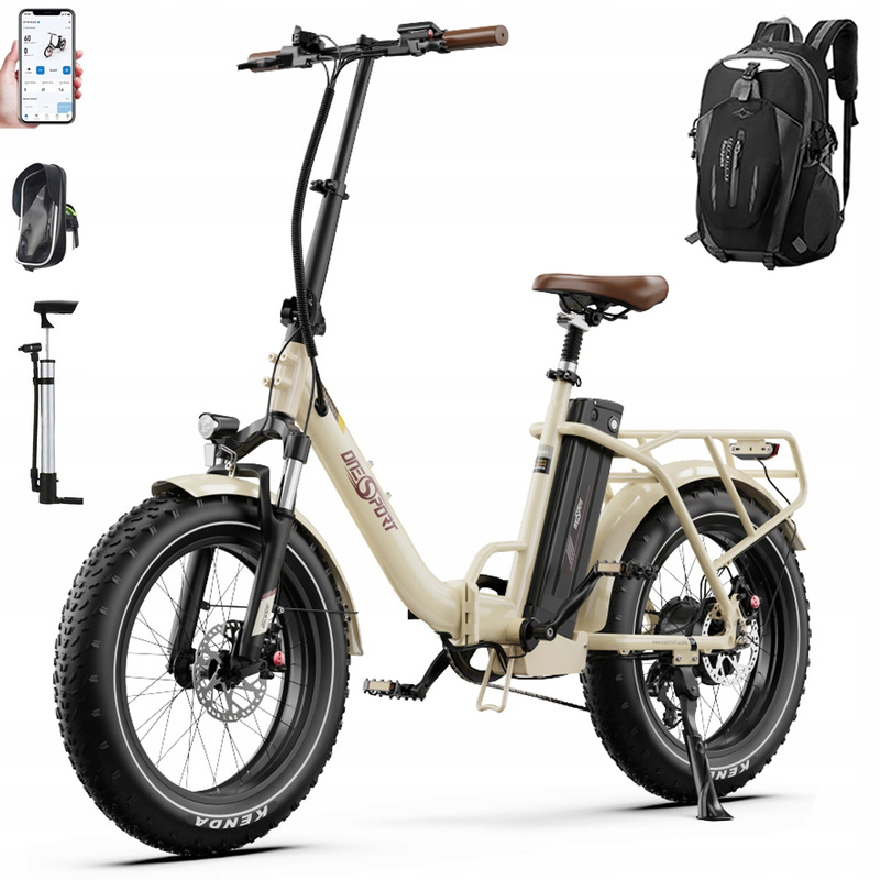 Pojazd elektryczny ONESPORT OT16 Max Składany Beżowy