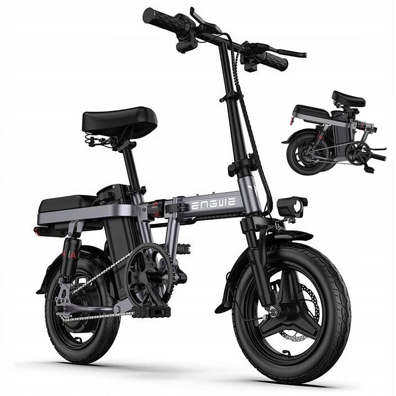 Rower Elektryczny ENGWE T14 Składany 250W 48V 10AH 14Cali 80KM szary