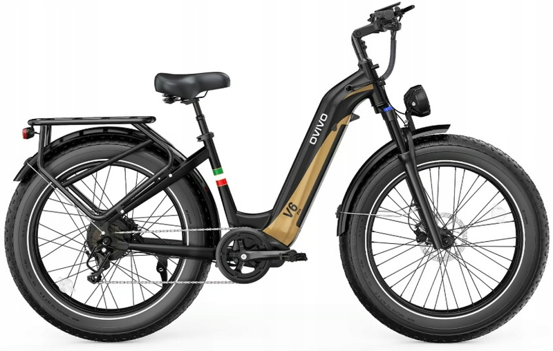 Rower elektryczny (poniżej 250 W) Ovivo V6 Pro czarny rama 18 cali