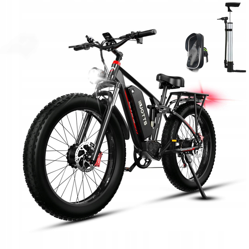 DUOTTS S26 Pojazd Elektryczny 2x750W | 26" | Zasięg do 100 km | Czarny